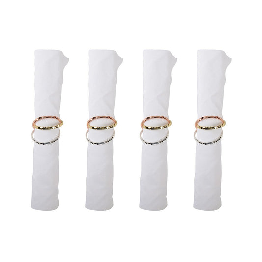Napkin rings 3 stripes - set of 4