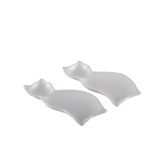 PORCELAIN CAT BOWL 20CM - SET OF 2