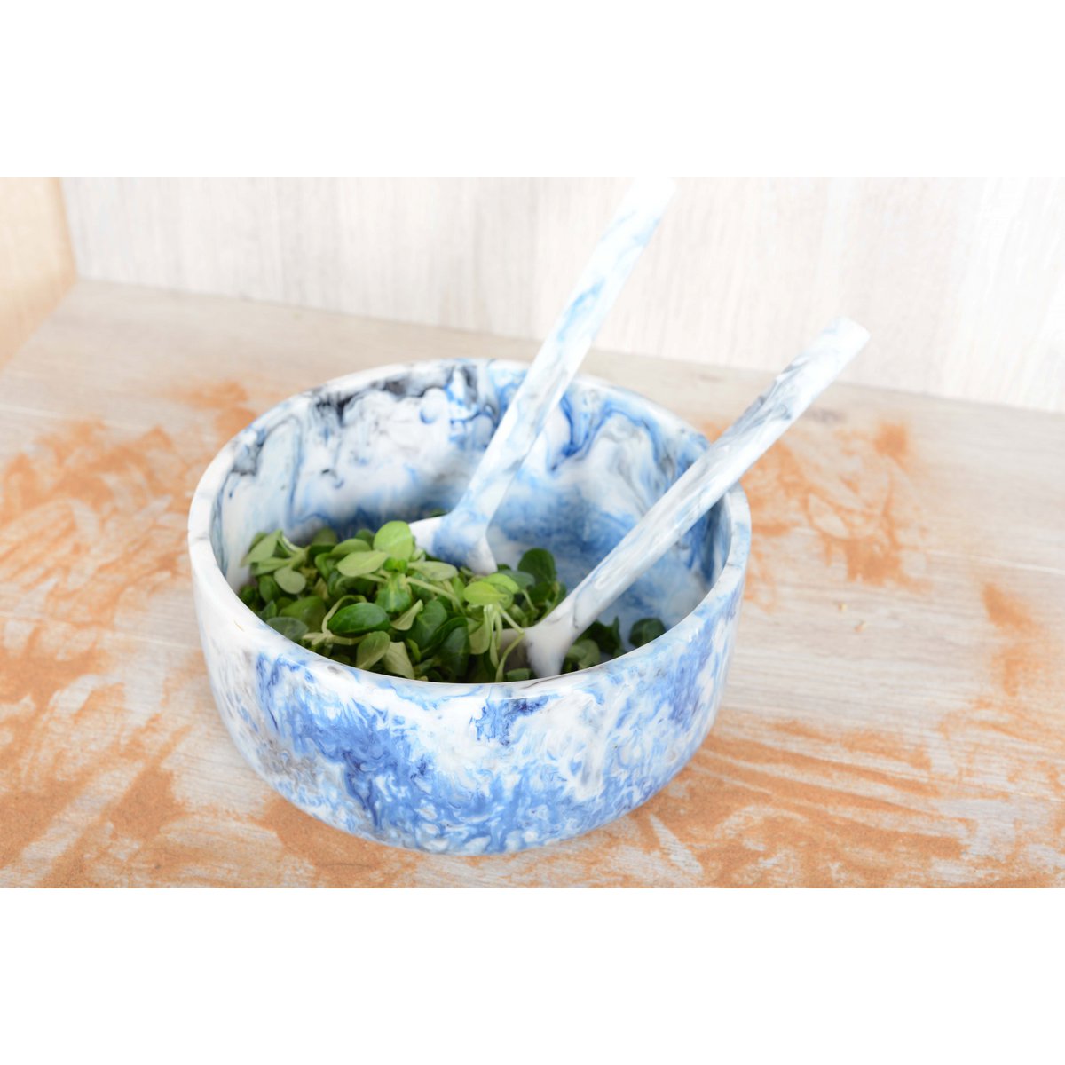 Nuage Blue resin bowl