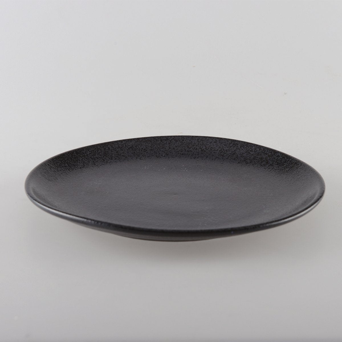 BLACK DESSERT PLATE WITH GLOW 21CM