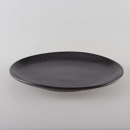 BLACK DESSERT PLATE WITH GLOW 21CM