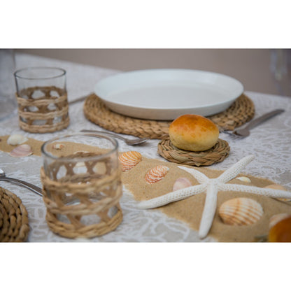 WICKER COASTERS – SET OF 6