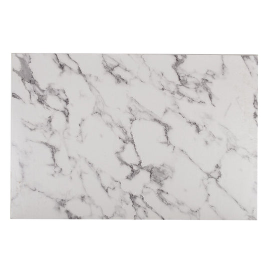 PLATTER RECTANGULAR SIMILI MARBLE LEATHER