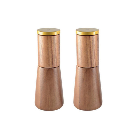 Wooden salt and pepper shakers