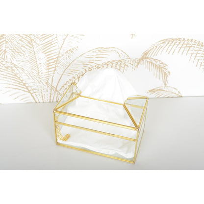 Transparente Fliesen -Taschentuch -Box Doree 23x13x13cm