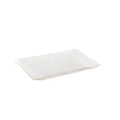 PLATE A CAKE BAND DORE 23X14.5X2.5CM