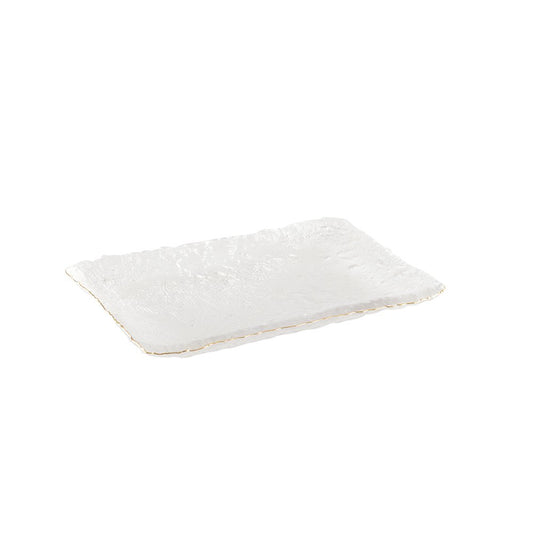 PLATE A CAKE BAND DORE 23X14.5X2.5CM