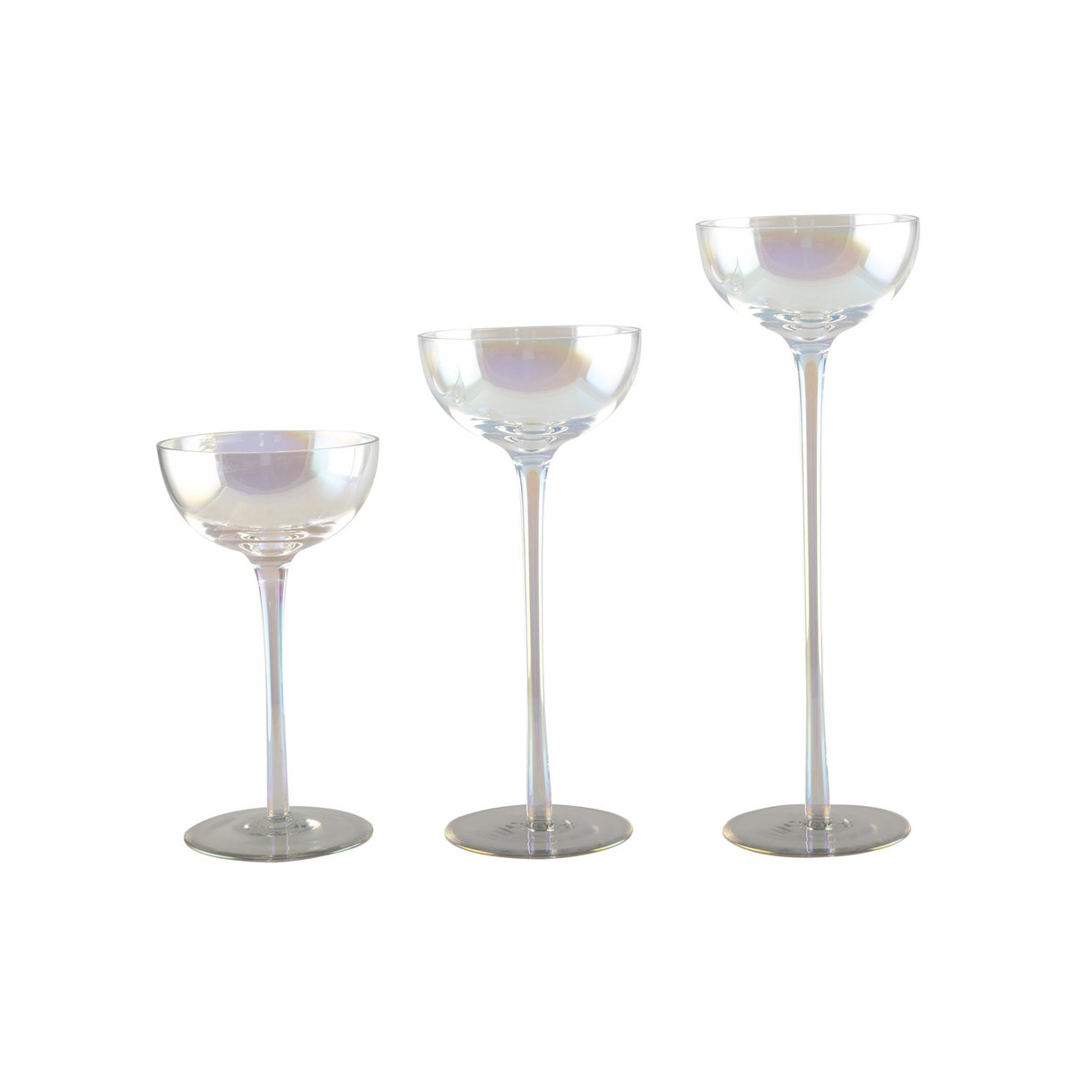 Perlmuttkerzenhalter - 3er-Set