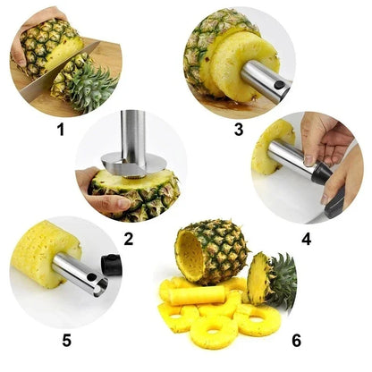 Edelstahl Ananas Schäler Obstentkerner Ananas Schäler Schneider Obst Spiralschneider Küchenwerkzeuge Zubehör