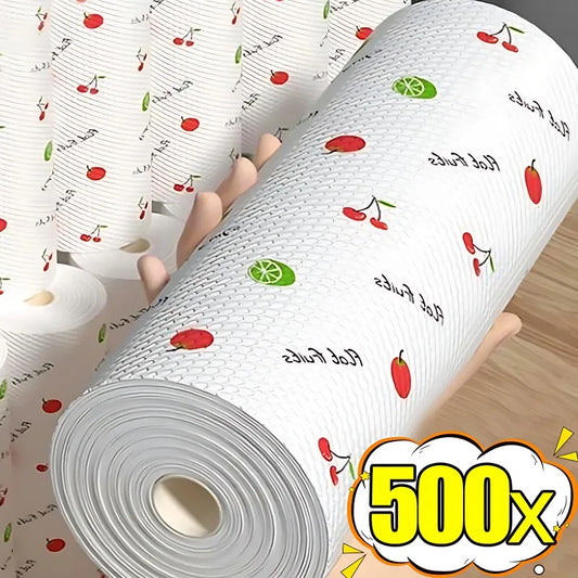 500/50pcs/Rolle Reinigungstücher Abriebfest Widerstandsfähige Lappen Einweghandtücher Haushalt Küche Topf Schüssel Ölfrei Reiniger Tücher