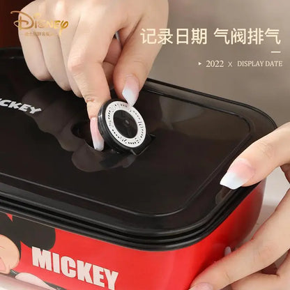 Disney Mickey Mouse Paar Cartoon Geschirr Keramik Lunch Box Mickey Portable isoliert Mittagessen Minnie geteilt Bento Lunch Box