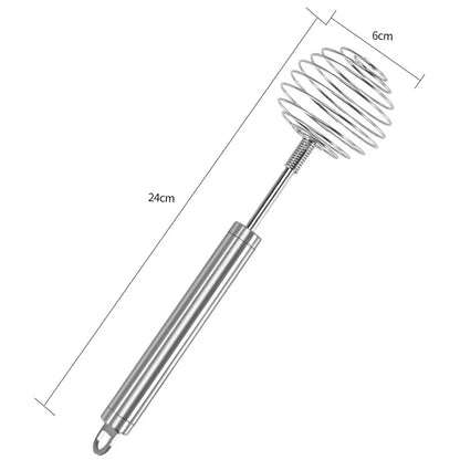 Edelstahl-Kugelbesen, halbautomatischer Schneebesen, Hand-Buttermixer, Avocado-Kartoffelstampfer, Küchenwerkzeug zum Backen