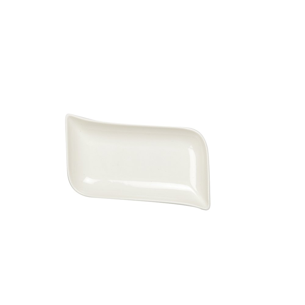 WEISSER RECHTECKIGER KERAMIKBECHER 6X7CM