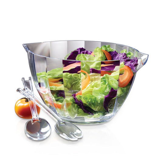PUNCH BOWL 7.6L + LADLE + 8 ACRYLIC CUPS