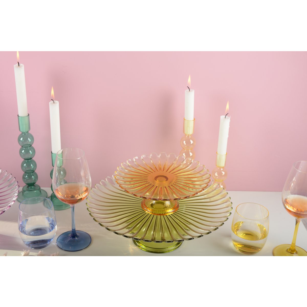 Bowl yellow foot 21 cm - Spring