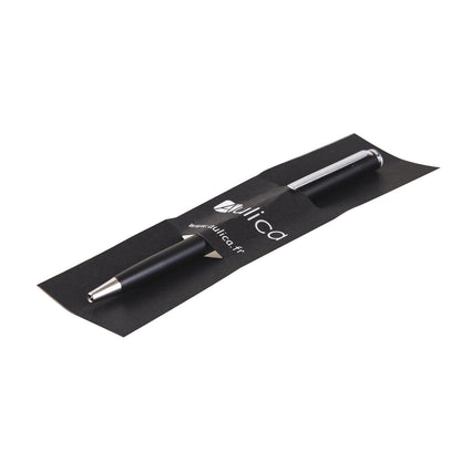 Black ballpoint pen with diamond