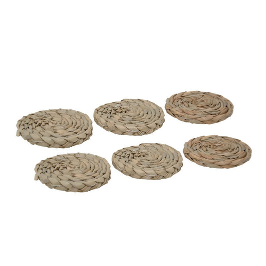 WICKER COASTERS – SET OF 6