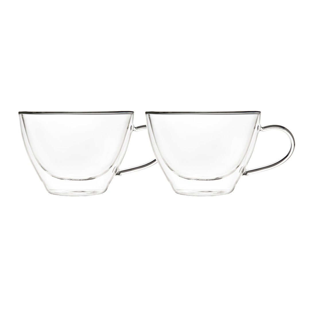 DOPPELWANDIGE BECHER FÜR HEISSE SCHOKOLADE, 370ML – 2ER-SET