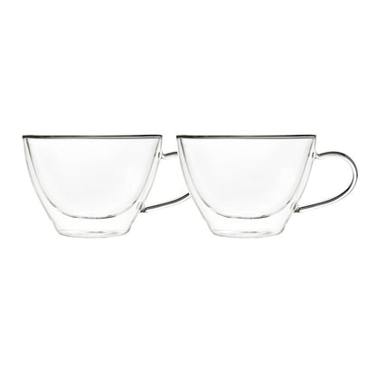 DOPPELWANDIGE BECHER FÜR HEISSE SCHOKOLADE, 370ML – 2ER-SET