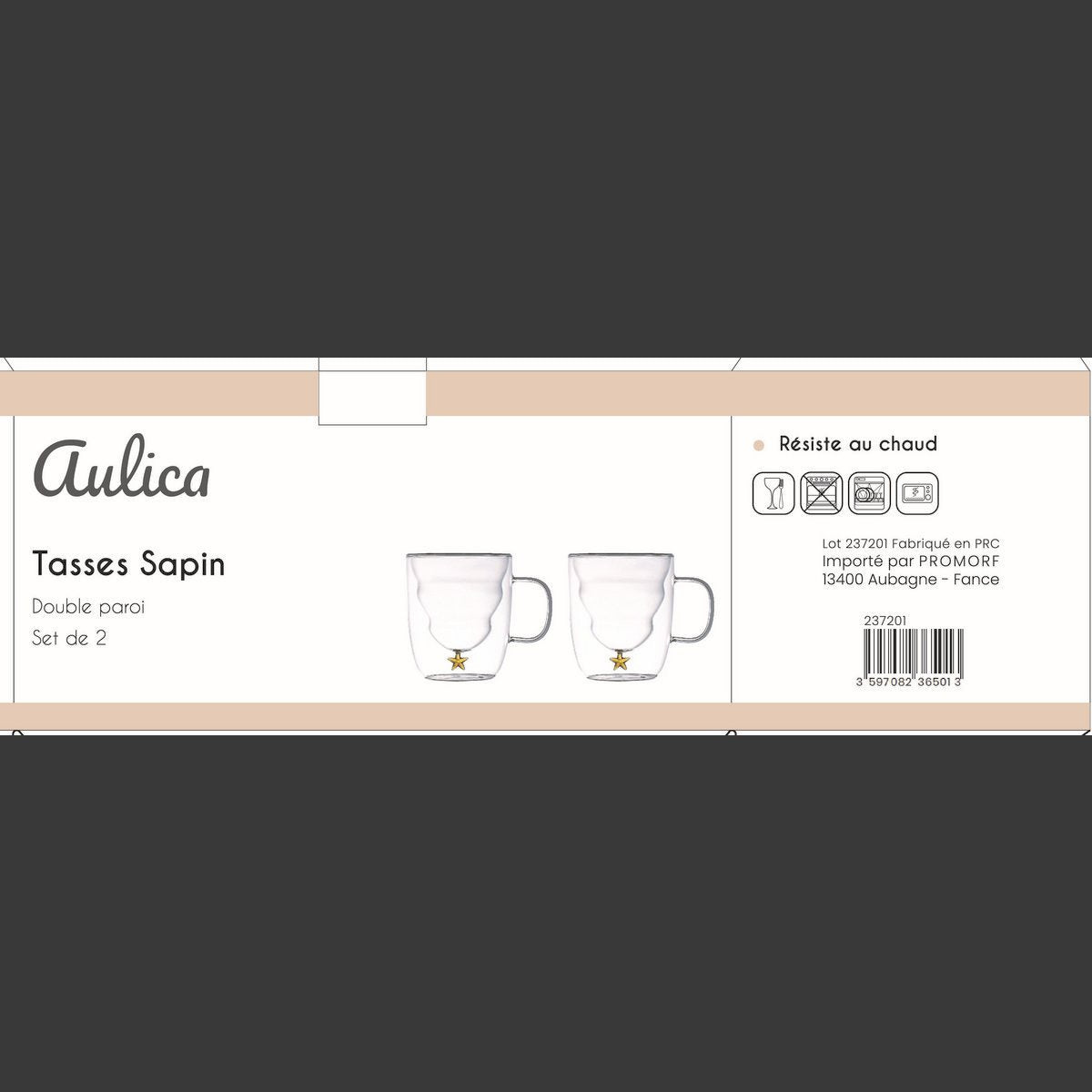 SET 2 DOUBLE WALLED CHIR TREE CUPS 250ML