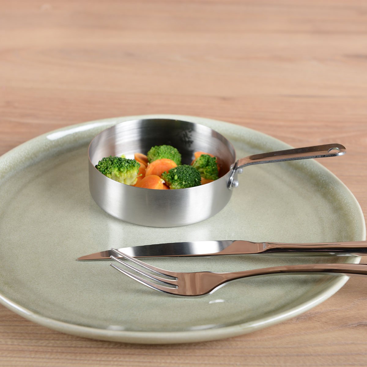 Mini Matt Round pot with long round 10 x 10 x 3 cm