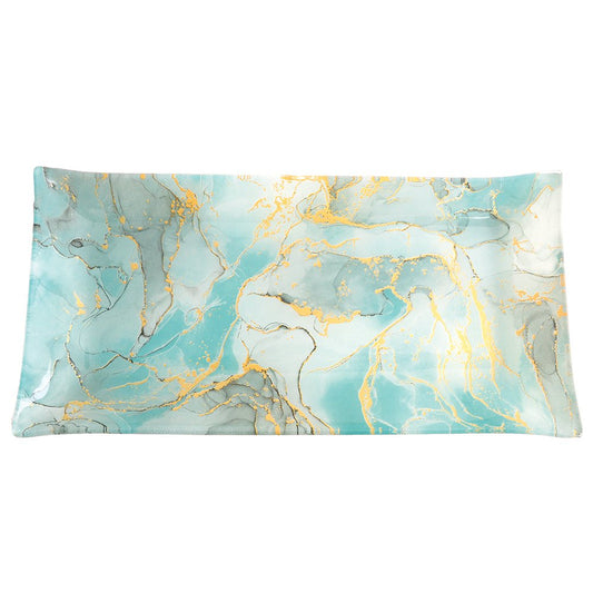 OCEAN GOLD RECTANGULAR TRAYS 29.5X15CM – SET OF 2