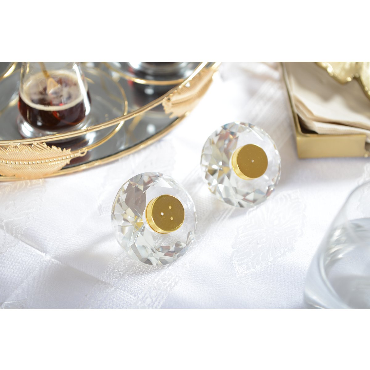 Salt and pepper crystal 7 cm Dore