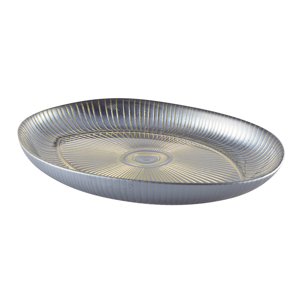 Oval Eye Cup 22x15,5 cm Silber