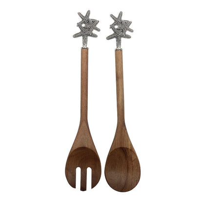 Starfish salad cutlery