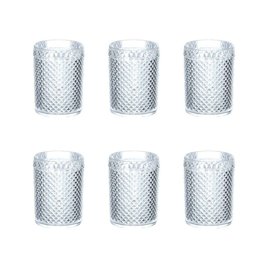 Transparent diamond -transparent acrylic lenses - lot 6