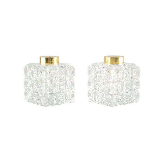 Salt and pepper shakers gold tiles 5x5x5cm