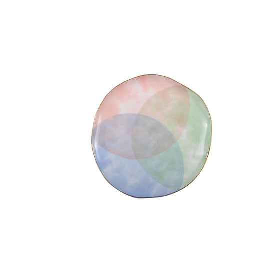TRICOLOR PARADISE DESSERT PLATE