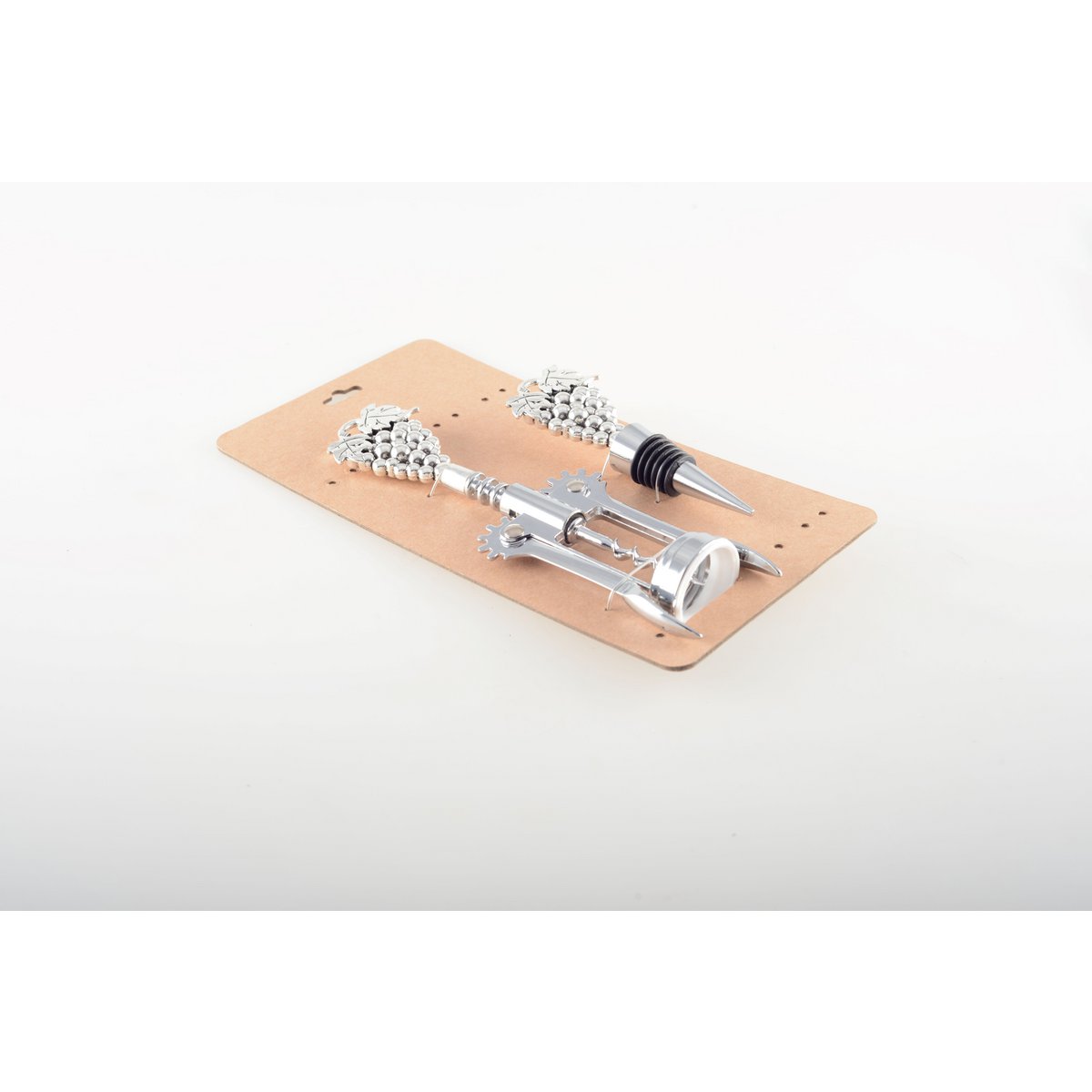 Shooting plug and silver raisin bottle stopper