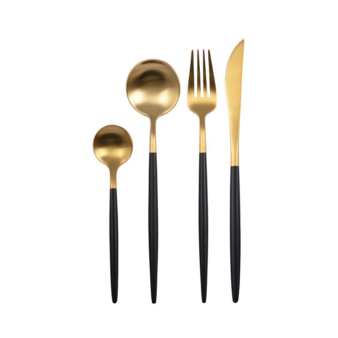 24 ROOMS KITCHEN GOLD AND BLACK