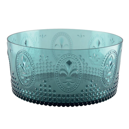 Salad bowl 26 cm acrylic turquoise