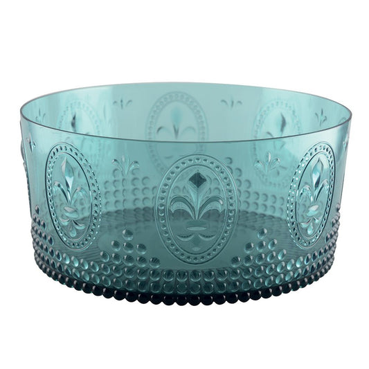 Salad bowl 26 cm acrylic turquoise