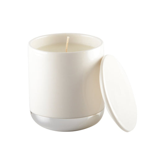 SILVER BASE CERAMIC CANDLE