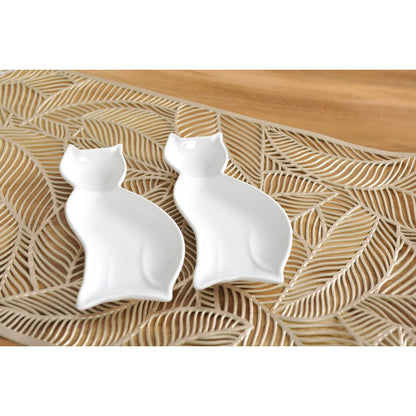 PORZELLAN-KATZENSCHÜSSEL 20CM - 2ER-SET
